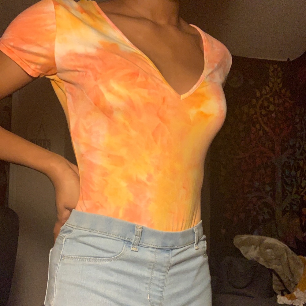 tie-dye body suit
